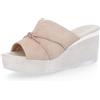 Soffice Sogno Sabot in pelle scamosciata con cordoncino strass