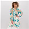 Olly Doo Camicia lunga in mussola di cotone fantasia