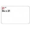 MARKIN Etichette bianche permanenti Markin Copiatabu 34x21 mm - conf. 10 blister da 10 ff - X11027
