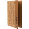SECURIT PORTA MENU' A4-24x34cm SUGHERO DESIGN con 1 INSERTO DOPPIO