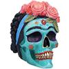 Nemesis Now, Calavera de Azucar, Blu, 19cm