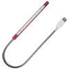 DZYDZR Portable USB Lampada LED Dimmerabile, USB 5V 1W Touch Switch Flessibile 10 LEDs Bianco Lampada per Computer Portatile PC (Oro Rosa)