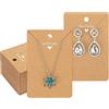 G2PLUS 100PCS Carta Orecchino Schede Display Gioielli Carte per Collane e Orecchini Schede Porta Orecchini 9x6cm per Display Gioielli Collana di Orecchini