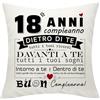 Yamonic Regalo Compleanno Decorazioni per Ragazze Ragazzi Regalo di Compleanno Copertura del Cuscino di Compleanno per gli amici di famiglia Regalo di buon compleanno 45X45CM Copricuscini Regalo per 18 anni