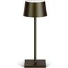 Madrigal Stilosa Lampada da Tavolo Senza Fili - Abat Jour Led Ricaricabile Scrivania e Comodino di Design - Lume Touch USB C - Luce Wireless Salotto - Dimmerabile - Lampade Ristorante - Nero Tropicale