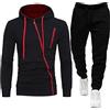 Riou Completo Sportivo Uomo Tuta Uomo Felpata Completa Invernale Abbigliamento Sportivo Corsa Due Pezzi Suit Tute da Ginnastica Tracksuit Fitness Palestra Tuta Sportiva Tuta Felpata