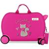 Enso Cat Cuddler Valigia per bambini Rosa 45 x 31 x 20 cm Rigida ABS 24,6 L 1,8 kg 4 ruote Bagaglio mano, Rosa, Valigia per bambini
