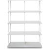 KRIPTONITE libreria da parete KROSSING MAXI H 137 cm con base per appoggio a terra - 07X2CO+3x07Y2CO