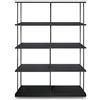 KRIPTONITE libreria da parete KROSSING MAXI H 137 cm con base per appoggio a terra - 07X2CZ+3x07Y2CZ