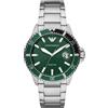 Emporio Armani Orologio Uomo AR11338 Bracciale Acciaio Quadrante Verde