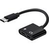 Pennle Adattatore USB-C, Splitter USB C a USB C Adattatore Femmina Y Cavo Splitter, 2 in 1 Dual USB C Headphone Adapter, Adattatore Femmina Cavo Splitter USB Y Compatibile per Xbox One, PS5,Laptop