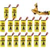Ricofot Carta Moschicida, 16 Pezzi Acchiappa Mosche, Viscosità Trappola per Mosche, Anti Mosche, Sicurezza Cattura Mosche, Acchiappa Insetti Adatto per Mosche Interne ed Esterne Insetti Zanzare Tarme