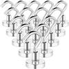 swihorab Magnethaken, Ganci magnetici, 14 pezzi Ganci magnetici extra forti Magneti al neodimio super potenti da 8 kg con ganci, Ganci magnetici al neodimio da 16 mm per la cucina