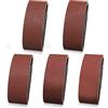 Sruhrak Nastri Abrasivi 65x410mm - 2 Ciascuno di Grane 60/80/120/240/400 Carta Abrasiva per Levigatrice a Nastro, per Levigare,Limare,Affilare e Rimuovere Metallo/Legno (10 Pezzi)