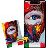 FarmyGadget Cover Personalizzata per Samsung A80 (SM-A805), TPU Nero Morbida, Custodia Personalizzabile con Foto, Immagine, Testo, Loghi