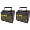 WSB Batteria compatibile Invacare G2000 2 X Kung Long 12 V 50 Ah al piombo, batteria AGM VRLA