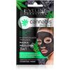 Eveline Cosmetics Canabis Skin Care Maschera Viso Carbon 3 in 1 7 ml