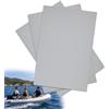 pangdapengpeng 3 Pezzi Kit Riparazione Gommone, Kit Riparazione SUP Gonfiabile, Kit di Patch di Riparazione in PVC per Gommoni, Kayak (Nero)