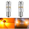KATUR 1800LM Ambra 1156 BA15S 1141 7506 Lampadina di Ricambio a LED 14SMD CREE 3020 Lampadine indicatori di direzione Fanale Posteriore Fanale Posteriore Lampade di riserva (Confezione da 2)