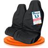 LIONSTRONG® Coprisedili anteriori [IMPERMEABILE] - Poliestere | 2 pezzi Coprisedili Anteriori - Poliestere - Impermeabile - Protezioni per Sedili Auto - Protezioni da Officina - Universale