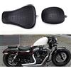 KEEPDSGN Cuscino per sedile passeggero anteriore e passeggero anteriore per motocicletta per Sportster XL1200 883 72 48 2010-2015, stile coccodrillo nero.