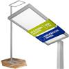INNOVATE Lampada da terra a LED con faretto da soffitto e lampada da lettura, lampada da terra per soggiorno, ufficio, lampada da soggiorno, lampada da soffitto, a LED, dimmerabile, 80 W, 7500 lm, UGR