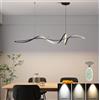 Lanekd Lampadario Soggiorno Cucina LED Dimmerabile Lampada da Tavolo da pranzo Lampada a Sospensione Moderna con Telecomando Spirale Design Plafoniera Lampadari Sala da Pranzo Bagno Ufficio Soffitto Lampade