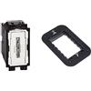 Bticino SK4003F Deviatore Tradizionale Living Now & Living Now Supporto 3 moduli, nero