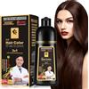 JRTTOSSE Tintura per capelli neri, Shampoo colorante per uomini e donne, per capelli grigi, Shampoo Para Canas, colorante 3 in 1, 16,9 Fl Oz (Dark Brown)