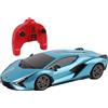 TURBO CHALLENGE - Lamborghini Sian - RC Prestige - 1/24-094433 - Auto Telecomandata - Blu - Batterie Non Incluse - Plastica - Giocattolo per Bambini - Regalo - A Partire dai 6 anni