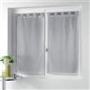 Douceur d'Intérieur 1626545 Coppia, Poliestere, Grigio, 2 x 60 x 160 cm