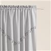 ROOM99 Chloe, tenda con nastro arricciato, 140 x 250 cm, larghezza x altezza, oscurante, decorazione moderna, per soggiorno, camera da letto, grigio chiaro