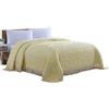 Beatrice Home Fashions Copriletto, Cotone, Giallo, King Size