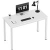 SogesPower Scrivania per computer, Scrivania per ufficio, Tavolo per computer portatile PC, Stazione di lavoro, 100 x 60 x 75 cm, Bianco