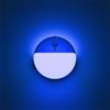YUNLEX 2 confezioni rilevatore di movimento luce notturna blu, 2 sorgenti luminose, 3 modalità di illuminazione, alimentato a batteria, luce notturna dimmerabile continua