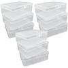 UMCHU 9 Pezzi Scatole Plastica Trasparente con Coperchio,Scatoline Trasparenti Scatole Organizer,per Perline, Gioielli, Pillole, Arte(9,8 * 6,9 * 3,2 cm)