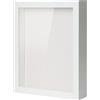 Muzilife Cornice portafoto 3D da riempire con vetro da 30 x 38 cm, colore bianco, cornice per oggetti Shadow Box, come regalo per familiari amici, ecc. (bianco, 30 x 38 cm)