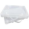 WYAN 2 Pezzi A4 leva arco file Scatole di stoccaggio, chiaro contenitori perline di stoccaggio Box, rettangolo perline titolari casi di plastica, per la memorizzazione di oggetti(30 * 21cm)