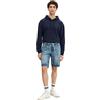 TOM TAILOR Denim Pantaloncini da Bermuda in Jeans Larghi, Uomo, Blu (Used Light Stone Blue Denim 10118), M