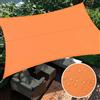 SHACOS Vela Parasole Impermeabile 2x3m, Tenda a Vela Ombreggiante Rettangolare, Protezione UV 95%, Tenda parasole per Esterno, Tettuccio Parasole per Patio Esterno Giardino Cortile, Arancione