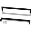 ANSIEDIO 2 pezzi Maniglie per Mobile Nero Acciaio Inox Maniglie Armadio Maniglie per Cucina Distanza Fori 288 mm