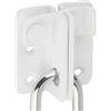 Sayayo Chiavistello Catenaccio Porta Serratura Porta Con Foro Per Lucchetto, Solido Acciaio Inossidabile, Bianco, EMS3005-W