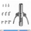 CELFER G Grasso Pistola Accoppiatore, Accoppiatore Ingrassatore, Testina Ingrassatore Professionale Autobloccante, 10000 PSI Ingrassatore Manuale, con Tubo da 30cm per Tutti Pressa per Grasso