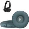 kwmobile 2x Cuscinetto Cuffie Compatibile con Philips H4205 Pad - Cuscinetti Ricambio Cuffie Over Ear Simil Pelle - grigio blu