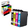 Koala Cartuccia d'inchiostro Compatibili per 405 XL 405XL per Epson Workforce Pro WF-3820 WF-3825 WF-4820 WF-4825 WF-7830 WF-7835 WF-3825DWF WF-4830DTWF WF-7840DTWF, Nero Ciano Magenta Giallo