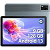 DOOGEE T10E Tablet Android 13, 9GB +128GB(TF 1TB), 10.1 HD Display Tablet 10 Pollici, Octa-Core, 4G LTE Dual SIM | 5G WiFi | 6580mAh | Bluetooth 5.0 | 1280 * 800 | 5MP+8MP | GPS