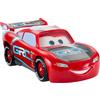 Mattel CARS - Saetta McQueen Corsa Globale Derapa e Sfreccia, veicolo con interruttore e 2 modalità rettilineo e sfreccia, 4 coni per realizzare la pista, giocattolo per bambini, 3+ anni, HXJ34