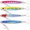 WASAGA Profondo Affondamento Mare Esche da Pesca, WASAGA 4pz 60g/80g/100g/120g/150g/180g Metallo duro Mare Spinner Pesce Esca per Tonno Salmone Cernia & Jigging Lure