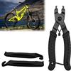 Bavooty Catena Pinza,Smagliacatena Bici,Pinze per Catene di Biciclette,Bicicletta Quick Link Apri Chiudi Strumento 2 in 1 Apri e Chiudi Pinza,Catena di rimozione Portatile