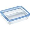 Pyrex 5424004, Pure Glass - Contenitore rettangolare ermetico con coperchio, 19 x 14 x 5 cm, 0,8 l, Trasparente